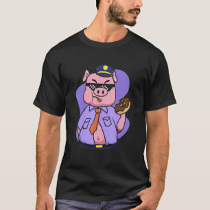 Animal  Cop Pig American Police Officer Policeman T-Shirt