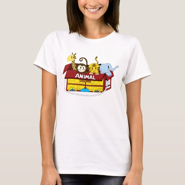 Animal Crackers Baby Doll T-shirt (Front)