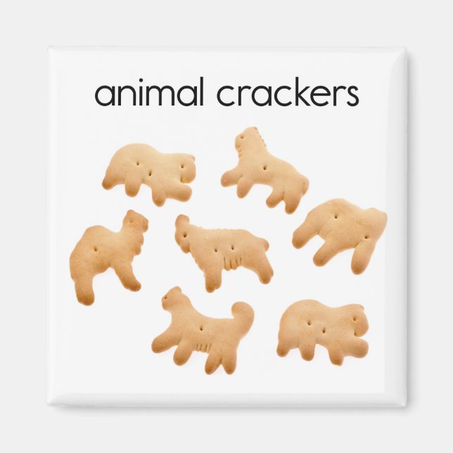 Animal Crackers Refrigerator Magnet (Front)