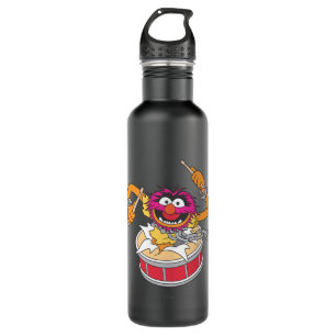 Animal Crashing Through Drums 710 Ml Water Bottle