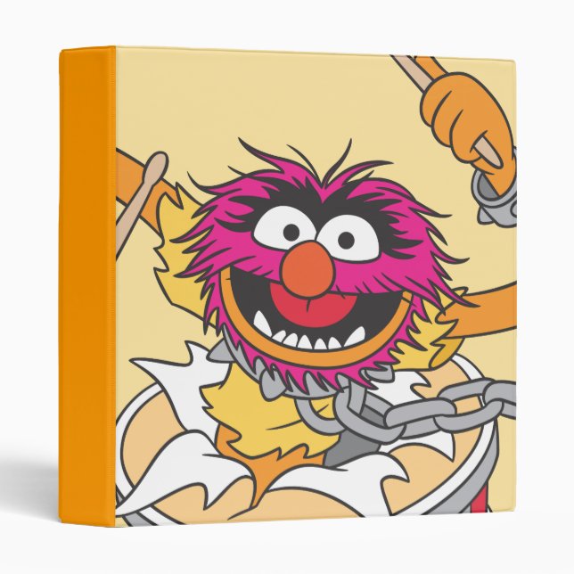 Animal Crashing Through Drums Binder (Front/Spine)