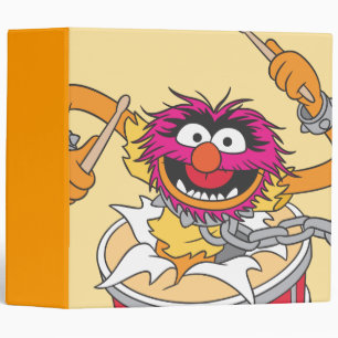 Animal Crashing Through Drums Binder