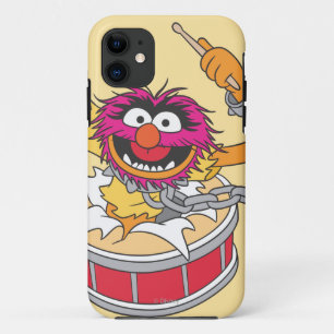 Animal Crashing Through Drums iPhone 11 Case