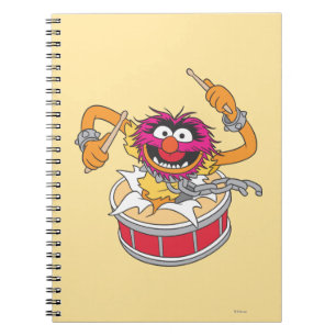 Animal Crashing Through Drums Notebook