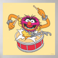 Animal Crashing Through Drums