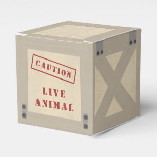 Animal Crate Zoo Jungle Safari Birthday Favor Box