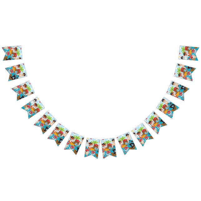 ANIMAL CREW Party Pirate Bunts drapeaux (Tout)