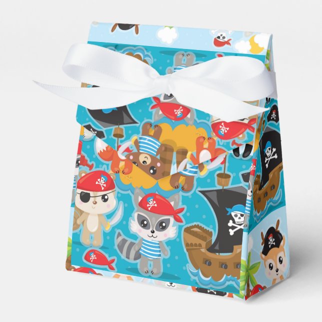 Animal Crew Party Pirate Favour Box (Front Side)