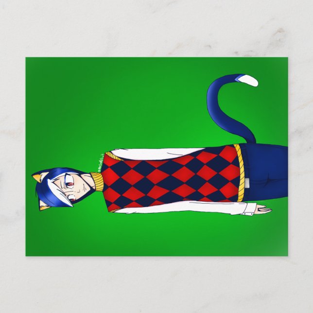 Animal Crossing Humanized Rover Postcard (Front)