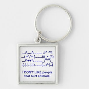 Animal cruelty Pet Dog Cat Keychain