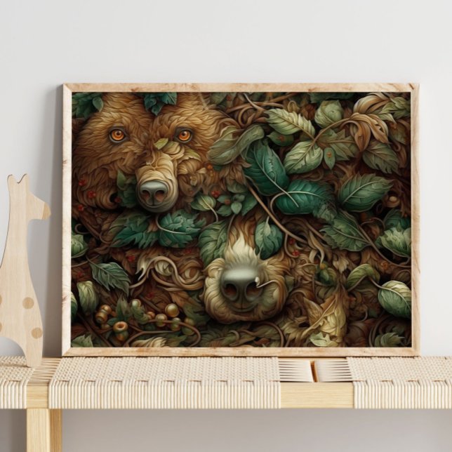 Animal de l'ours Brown de forêt | Impression Brown (Créateur téléchargé)