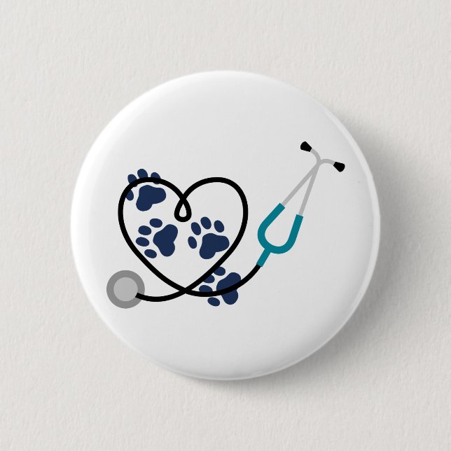 Animal Doctor 2 Inch Round Button (Front)