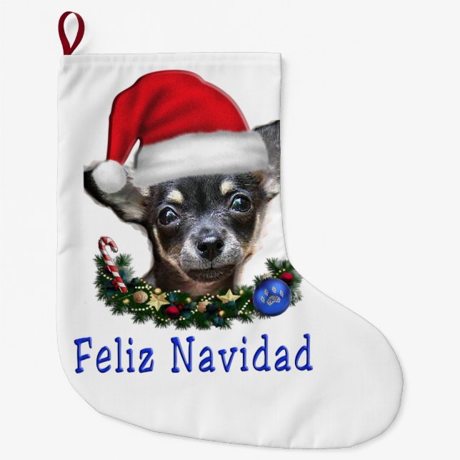 Animal doggy Christmas stocking (Front)