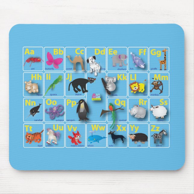Animal Domain on my ABC Mouse Pad (Front)