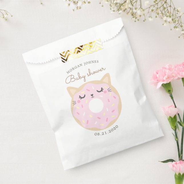 Animal Doughnuts Cute Baby Shower Monogram Favour Bag (Sealed)