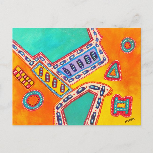 Animal Dreams Abstract Postcard (Front)