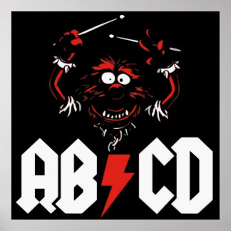 Animal Drummer  ACDC Poster