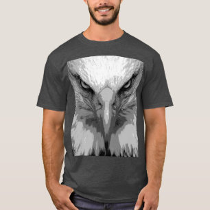 Animal Eagle Face Template Men's Modern Elegant T-Shirt