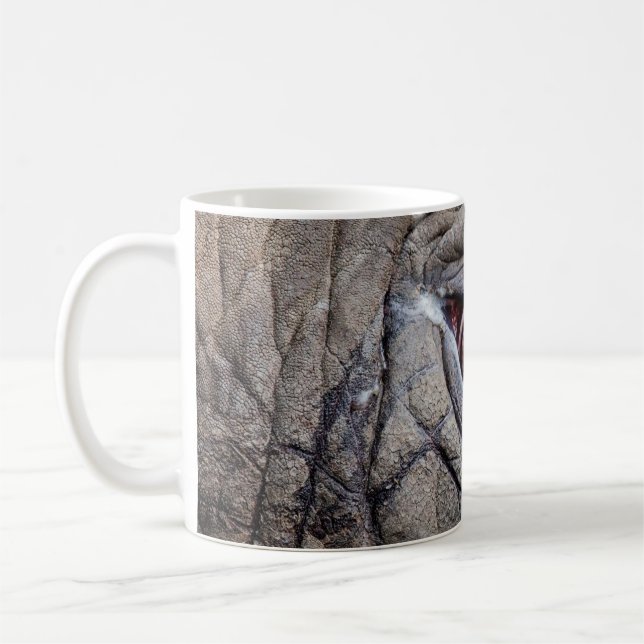 Animal elephant eye close up coffee mug (Left)