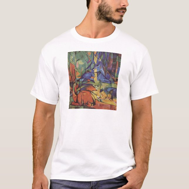 Animal Expressionism Abstract Design T-Shirt (Front)