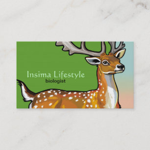 animal fallow deer business card