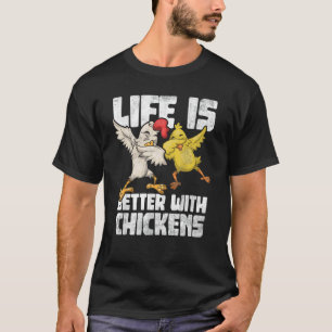 Animal Farmer Kids Dabbing Rooster Dab Hen Chicken T-Shirt
