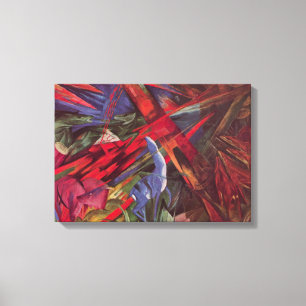 Animal Fates by Franz Marc, Vintage Cubism Art Canvas Print