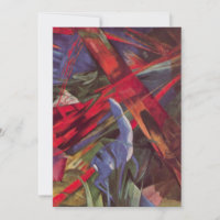 Animal Fates by Franz Marc, Vintage Cubism Art
