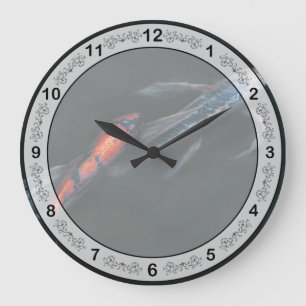 Animal - Fish - Beauty and Grace Large Clock