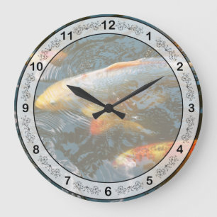 Animal - Fish - Bestow good fortune Large Clock