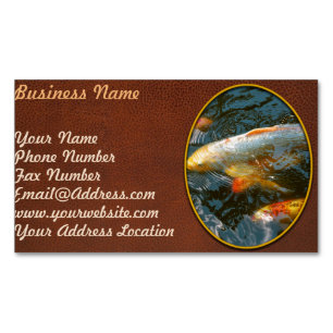Animal - Fish - Bestow good fortune Magnetic Business Card