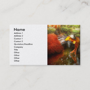 Animal - Fish - The wandering Samurai Business Card