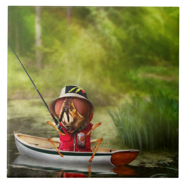 Animal - Fly - Fly fishing Tile (Front)