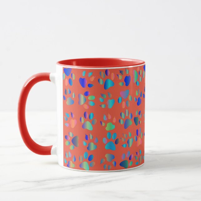 Animal foot prints mug (Left)