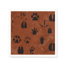 Animal Footprint Napkins