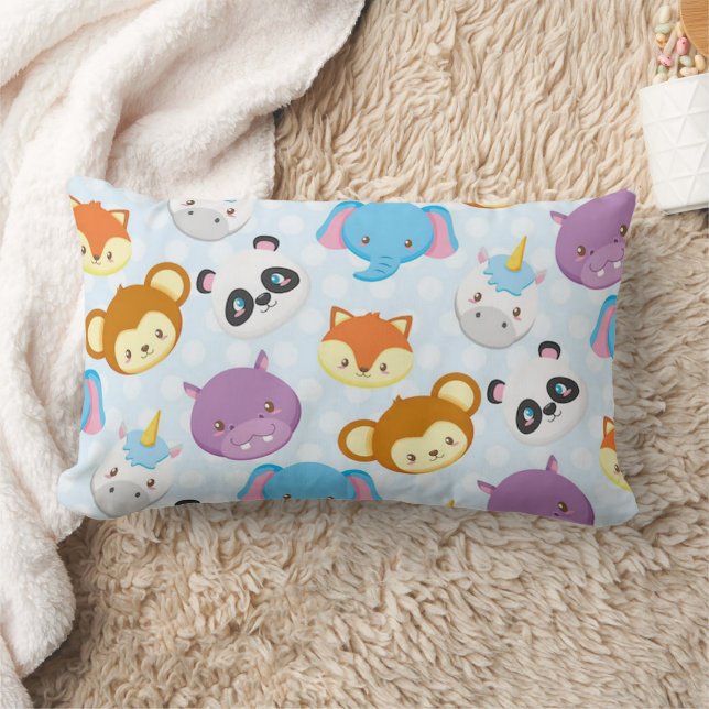 Animal Friends Lumbar Pillow 13" x 21" (Blanket)