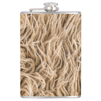 Animal fur hip flask