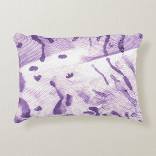 Animal Geometric Textured. Lavender Cross Lines. L Accent Pillow