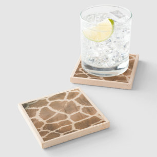 Animal Giraffe Skin Stone Coaster
