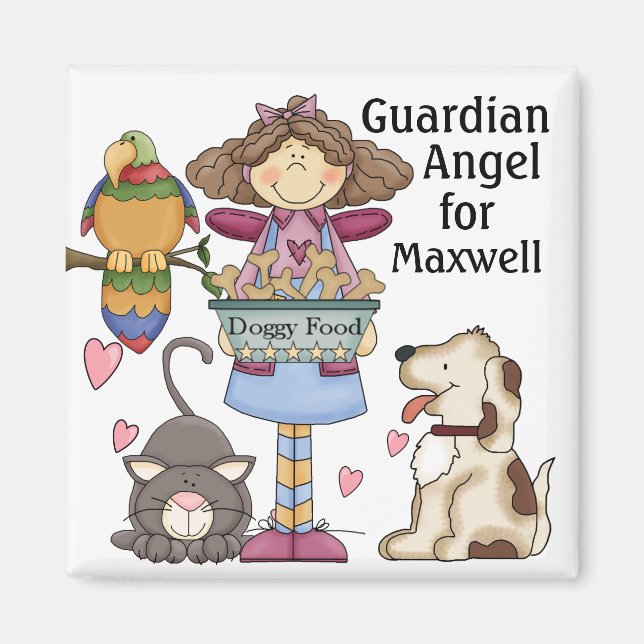 Animal Guardian Angel Magnet par SRF (Devant)
