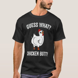 Animal Guess What Chicken Butt Cute Chickens Buffs T-Shirt