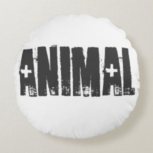 Animal - Gym Bodybuilding Fitness Round Pillow