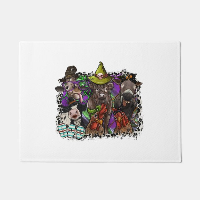 Animal Halloween Doormat (Front)