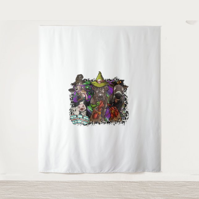 Animal Halloween Tapestry (Front)