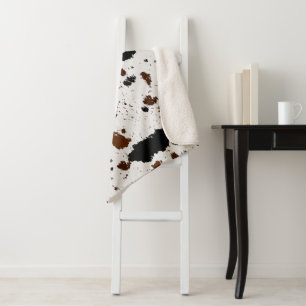 Animal Hide  Sherpa Blanket