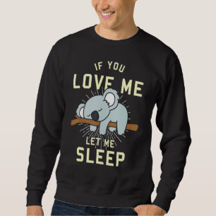 Animal Idea Sleeping Koala Sweatshirt