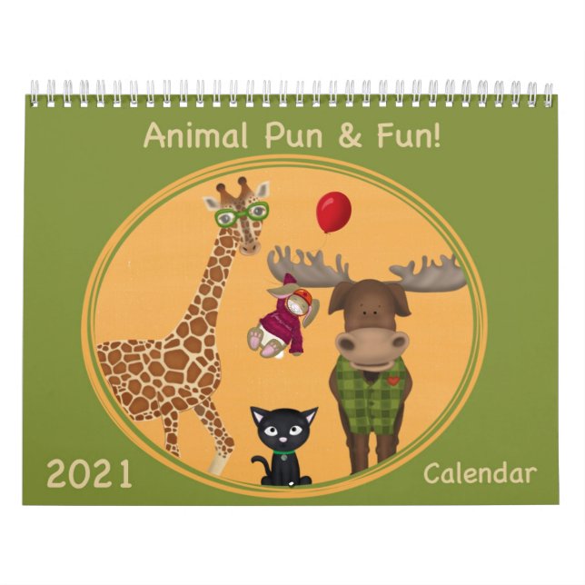 Animal Illustrations 2021 Calendar (Cover)