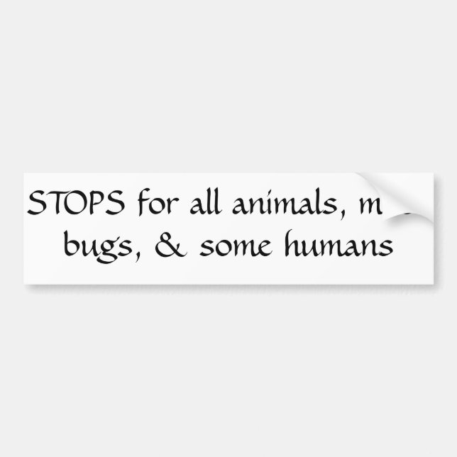 Animal, insect, bug lover sticker (Front)