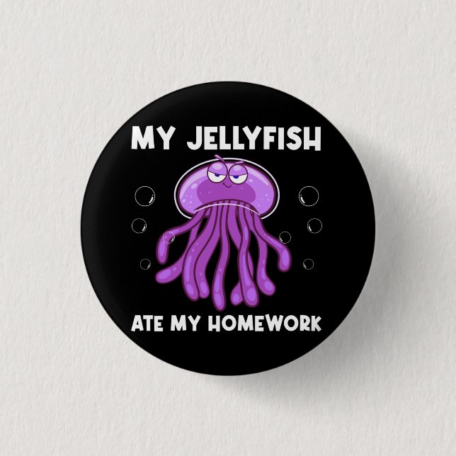 Animal Jellyfish Lover 1 Inch Round Button (Front)