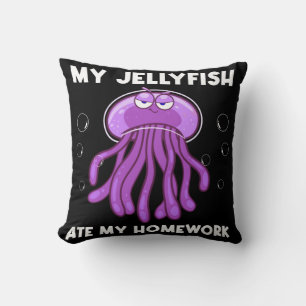 Animal Jellyfish Lover Throw Pillow